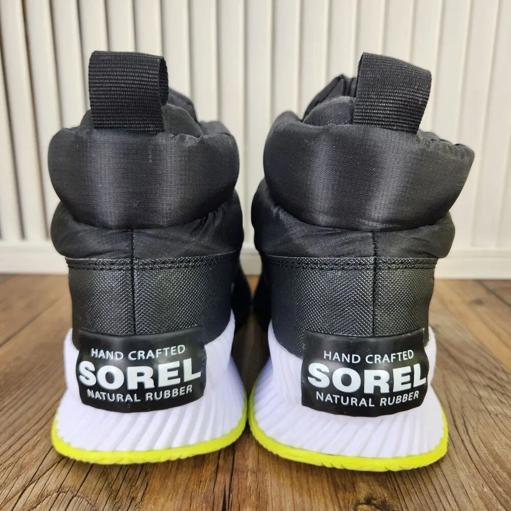Sorel Out N About III Puffy Zip Boot Women's 6 Black Waterproof Insulated Shoes